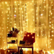 remote Lights Curtain Garland Merry Christmas Decorations