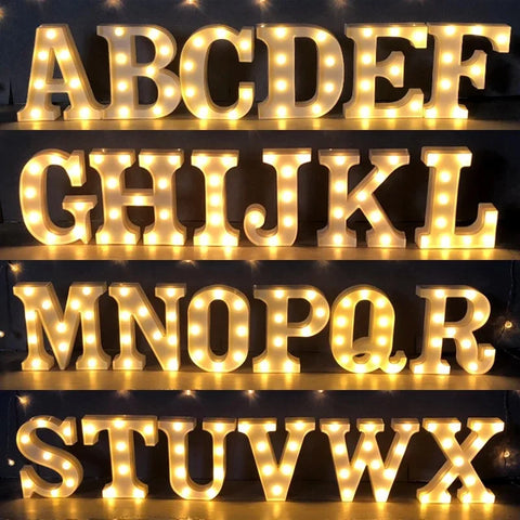 Alphabet & Number shine Lights Luminous