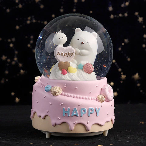 Bear Luminous Snow Globe