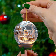 Snowman Crystal Globe